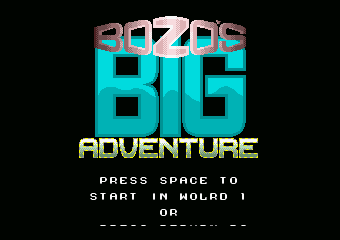 BOZO'S BIG ADVENTURE